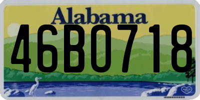 AL license plate 46BO718