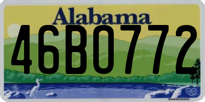 AL license plate 46BO772
