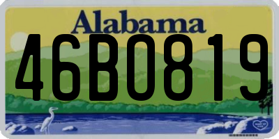 AL license plate 46BO819