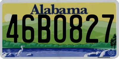 AL license plate 46BO827