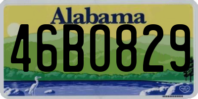 AL license plate 46BO829