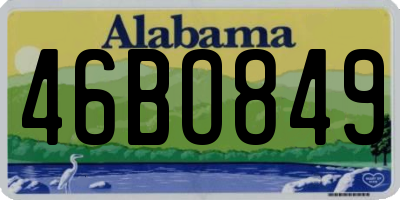 AL license plate 46BO849