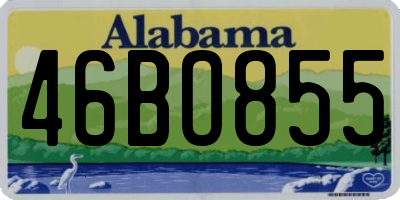 AL license plate 46BO855