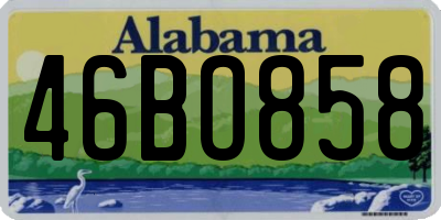 AL license plate 46BO858