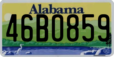 AL license plate 46BO859