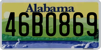 AL license plate 46BO869