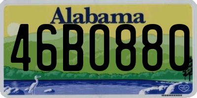 AL license plate 46BO880