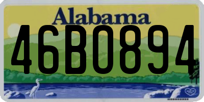 AL license plate 46BO894