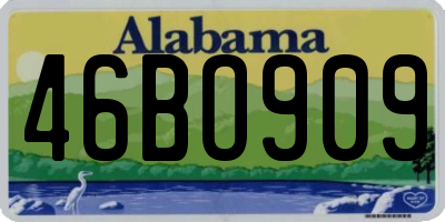 AL license plate 46BO909