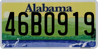 AL license plate 46BO919