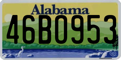 AL license plate 46BO953