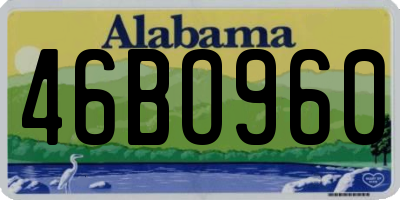 AL license plate 46BO960