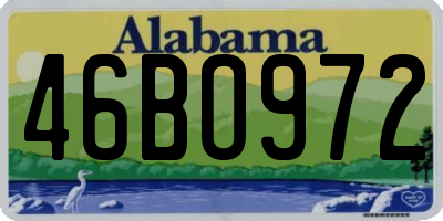 AL license plate 46BO972