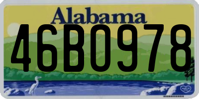AL license plate 46BO978