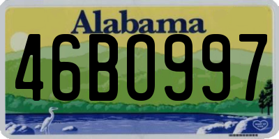 AL license plate 46BO997