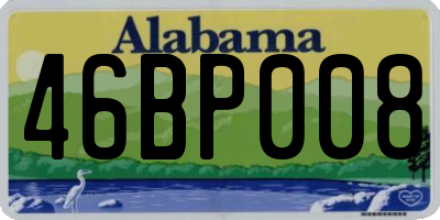 AL license plate 46BP008