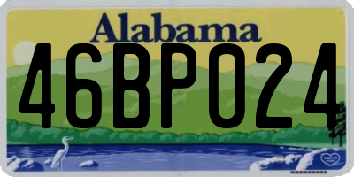 AL license plate 46BP024