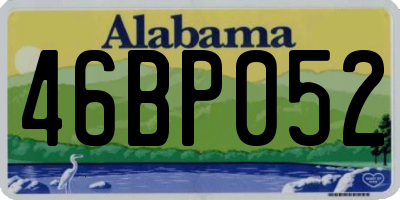 AL license plate 46BP052