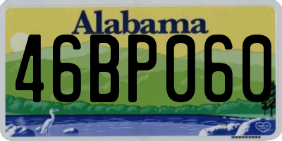 AL license plate 46BP060