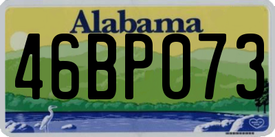AL license plate 46BP073