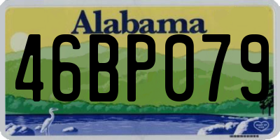 AL license plate 46BP079