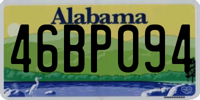 AL license plate 46BP094