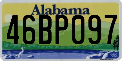 AL license plate 46BP097