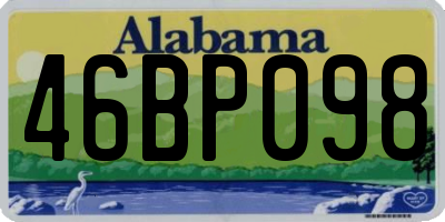 AL license plate 46BP098