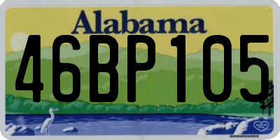 AL license plate 46BP105