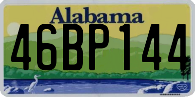 AL license plate 46BP144