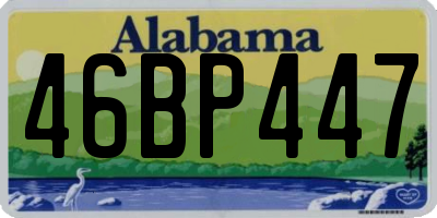 AL license plate 46BP447