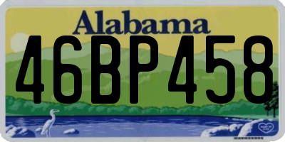 AL license plate 46BP458
