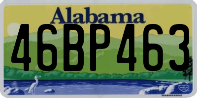 AL license plate 46BP463