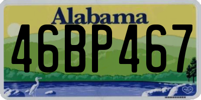 AL license plate 46BP467