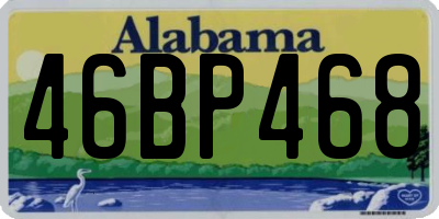AL license plate 46BP468