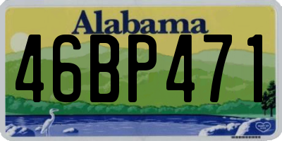 AL license plate 46BP471