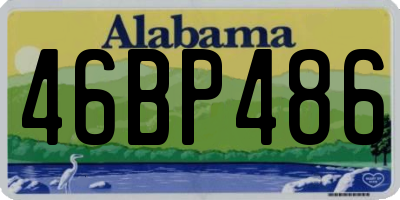 AL license plate 46BP486