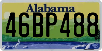 AL license plate 46BP488