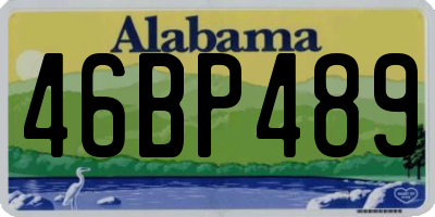 AL license plate 46BP489