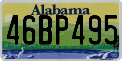 AL license plate 46BP495