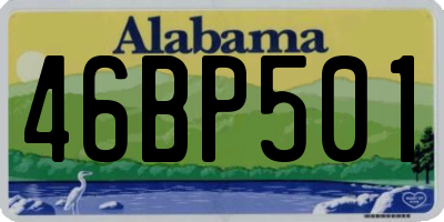 AL license plate 46BP501