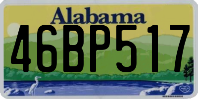 AL license plate 46BP517