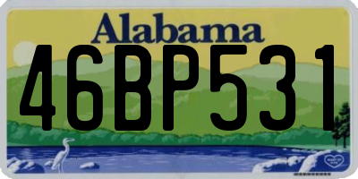 AL license plate 46BP531