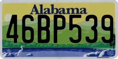 AL license plate 46BP539