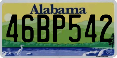 AL license plate 46BP542