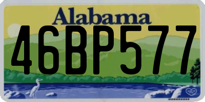 AL license plate 46BP577