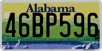 AL license plate 46BP596