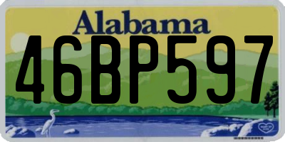 AL license plate 46BP597