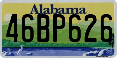 AL license plate 46BP626