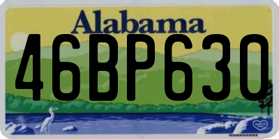 AL license plate 46BP630